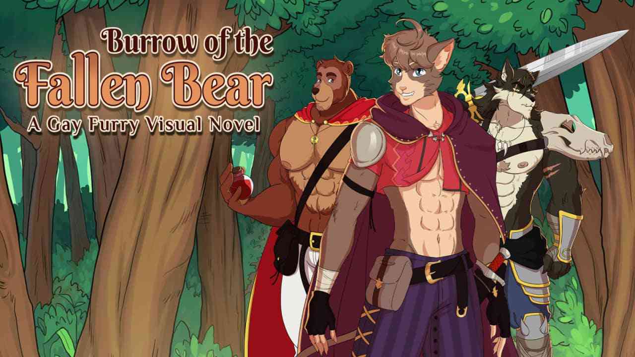 堕落熊的洞穴 Burrow of the Fallen Bear: A Gay Furry Visual Novel